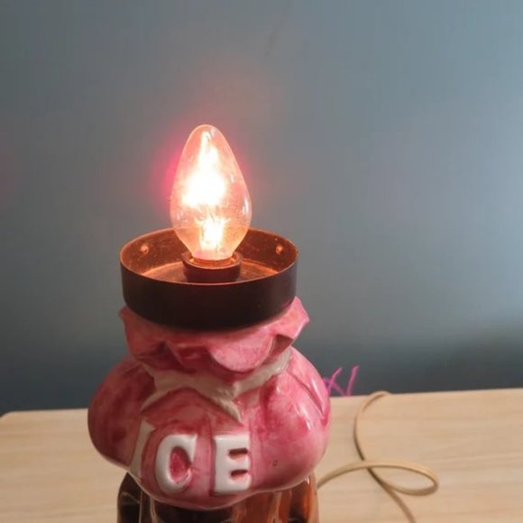 Vintage Dog Lamp "BAR IS OPEN" - Picture 10 of 10